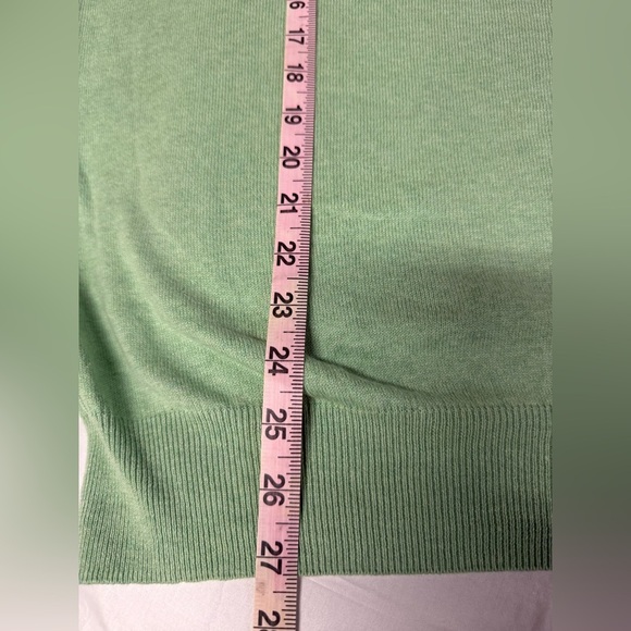 Peter Millar Cashmere Blend V Neck Sweater Men’s Size Large Green - Picture 6 of 6